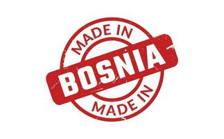 fabriqué dans Bosnie caoutchouc timbre vecteur