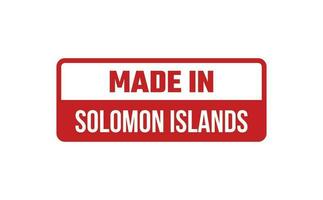 fabriqué dans Salomon îles caoutchouc timbre vecteur