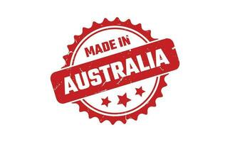 fabriqué dans Australie caoutchouc timbre vecteur