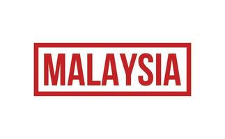 Malaisie caoutchouc timbre joint vecteur