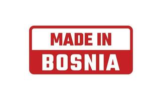 fabriqué dans Bosnie caoutchouc timbre vecteur