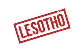 Lesotho caoutchouc timbre joint vecteur