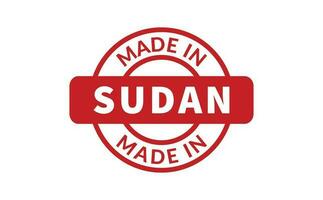 fabriqué dans Soudan caoutchouc timbre vecteur
