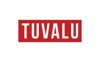 Tuvalu caoutchouc timbre joint vecteur