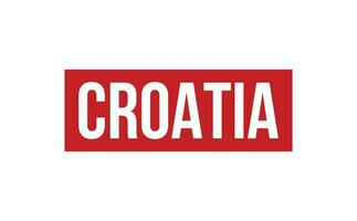 Croatie caoutchouc timbre joint vecteur