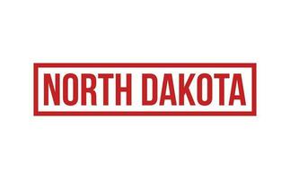 Nord Dakota caoutchouc timbre joint vecteur