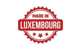 fabriqué dans Luxembourg caoutchouc timbre vecteur