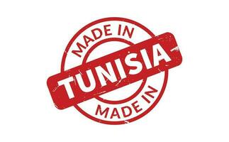 fabriqué dans Tunisie caoutchouc timbre vecteur