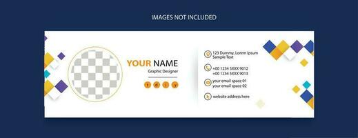 email bas de page modèle conception pour affaires promotionnel vecteur