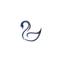 cygne logo et symbole images illustration conception vecteur