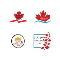 Canada journée logo vecteur
