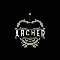 archer logo, tir à l'arc La Flèche vecteur, élégant Facile minimaliste conception, icône symbole illustration modèle vecteur