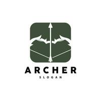 archer logo, tir à l'arc La Flèche vecteur, élégant Facile minimaliste conception, icône symbole illustration modèle vecteur