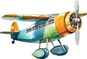 avion aquarelle illustration vecteur