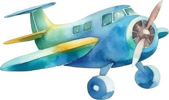 avion aquarelle illustration vecteur