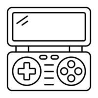 icône du design moderne de la console de jeu vecteur