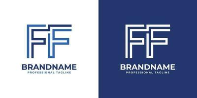 lettre ff ligne monogramme logo, adapté pour tout affaires avec ff initiales. vecteur