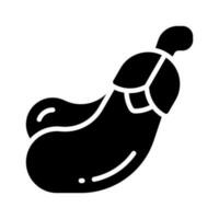 aubergine icône pour votre site Internet, mobile, présentation, et logo conception. vecteur