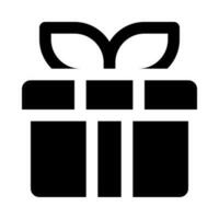 icône de cadeau pour votre site Web, mobile, présentation et conception de logo. vecteur