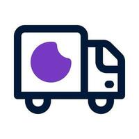 icône de camion pour votre site Web, mobile, présentation et conception de logo. vecteur