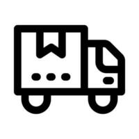 icône de camion de livraison pour votre site Web, mobile, présentation et conception de logo. vecteur