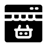 icône de boutique en ligne pour votre site Web, mobile, présentation et conception de logo. vecteur