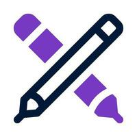 icône crayon pour votre site Web, mobile, présentation et création de logo. vecteur