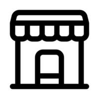 icône de magasin pour votre site Web, mobile, présentation et conception de logo. vecteur