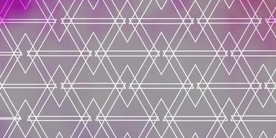 fond de vecteur rose violet clair avec illustration de dégradé abstrait de style polygonal avec motif de triangles pour brochures dépliants