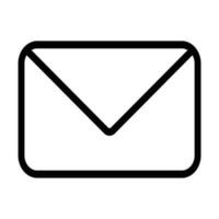 enveloppe email icône plat style vecteur illustration la communication symbole