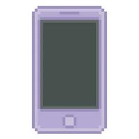 téléphone intelligent dans pixel art vecteur