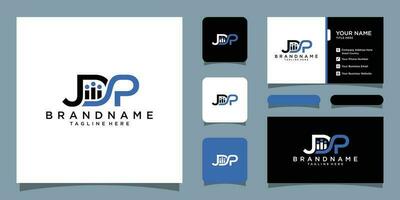 initiale lettre JDP monogramme logo conception modèle prime vecteur