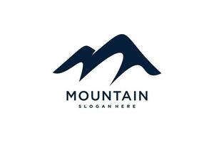 Montagne logo vecteur conception idée avec moderne style