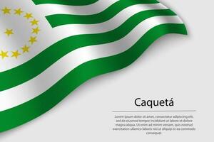 agitant drapeau de caqueta vecteur