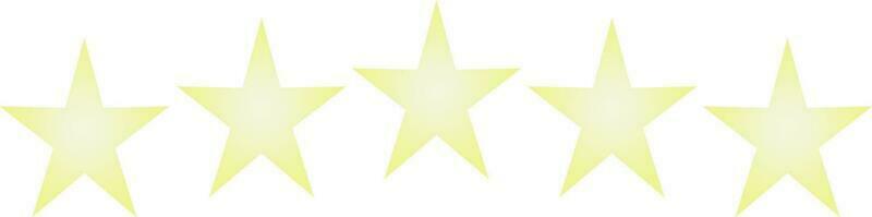 5 étoile illustration pour classement la revue évaluation vecteur