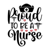 fier à être une infirmière vecteur