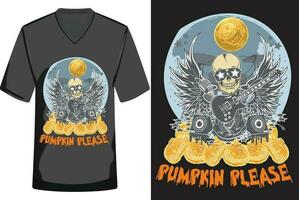 Halloween illustration T-shirt conception vecteur