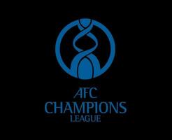 afc champions ligue logo symbole avec Nom bleu Football asiatique abstrait conception vecteur illustration avec noir Contexte