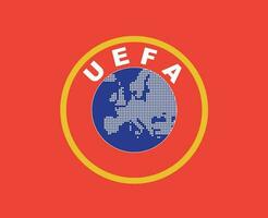 uefa L'Europe  logo symbole abstrait conception vecteur illustration avec rouge Contexte