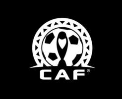 champions ligue caf logo blanc symbole Football africain abstrait conception vecteur illustration avec noir Contexte