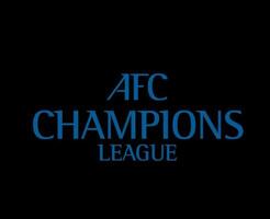 afc champions ligue logo Nom bleu symbole Football asiatique abstrait conception vecteur illustration avec noir Contexte