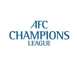 afc champions ligue logo Nom bleu symbole Football asiatique abstrait conception vecteur illustration