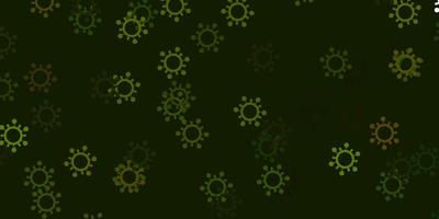 texture vecteur vert clair avec symboles de maladie