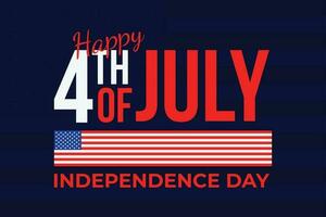 content juillet 4e indépendance journée pour uni États de Amérique vecteur