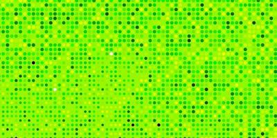 modèle vectoriel jaune vert clair avec des cercles illustration colorée avec des points dégradés dans le modèle de style nature pour les brochures dépliants