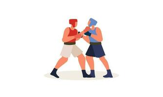 boxe sport illustration concept vecteur