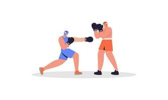 boxe sport illustration concept vecteur