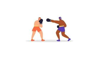 boxe sport illustration concept vecteur