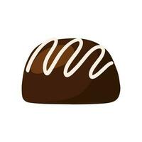 Chocolat truffe bonbons nourriture griffonnage icône dessin animé vecteur illustration