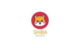 mignonne cool shiba inu chien en portant base-ball chauve souris dessin animé vecteur icône illustration.